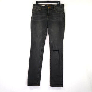 Kut From The Kloth Catherine Boyfriend Black Distressed Jeans Women's Size 2
